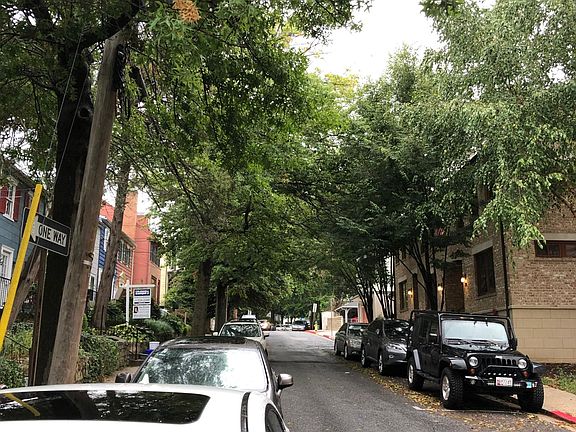 Looking up Dean St from the townhouse, you_re only steps away from the West Street Arts District!