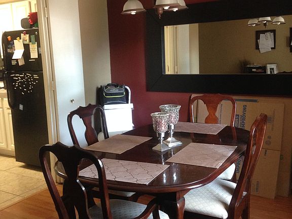 Dining room in front of house with windows
