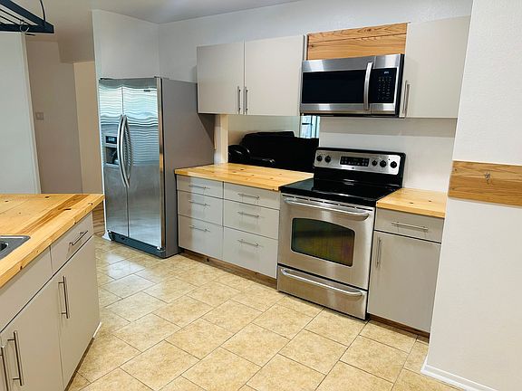 Kitchen from pantry room POV.