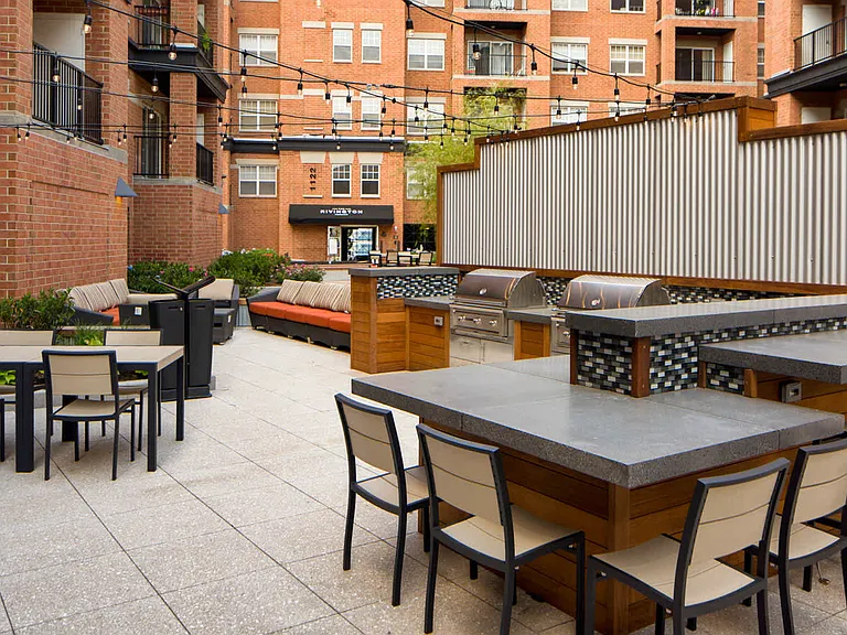 Outdoor Lounge with Grilling Area