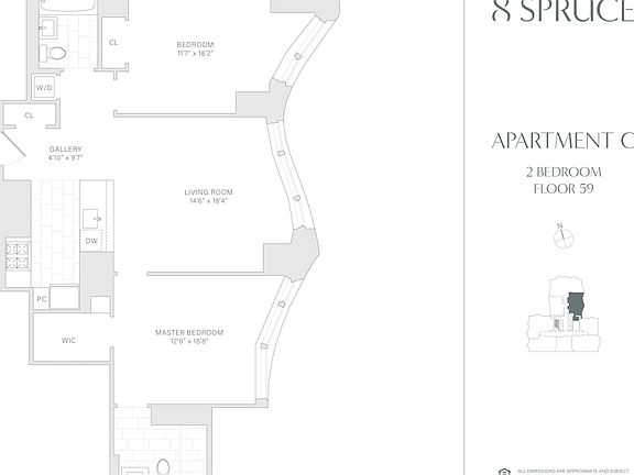 2nd image of 8 Spruce St APT 59C