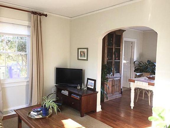 View from living room into dining room