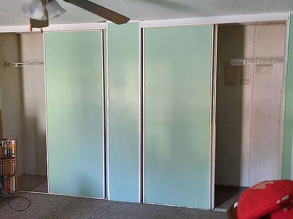 Master bedroom double closets