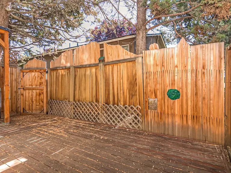 Private back deck