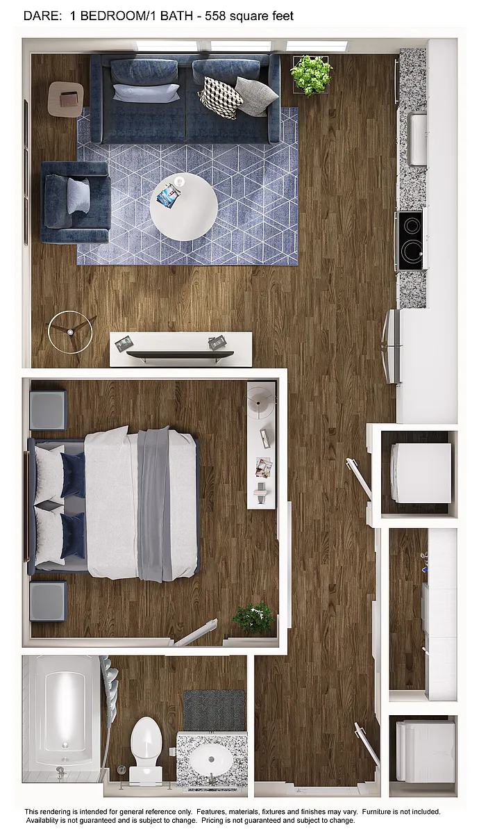 Floor plan Studio Dare S1