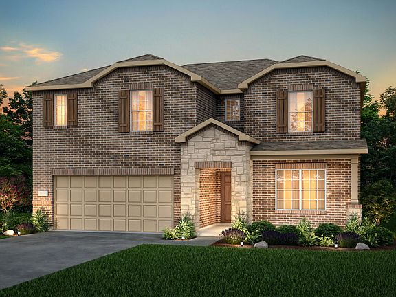 The Stockdale, a two-story home with 2-car garage, shown with Home Exterior LS202