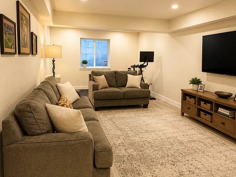lower level living room