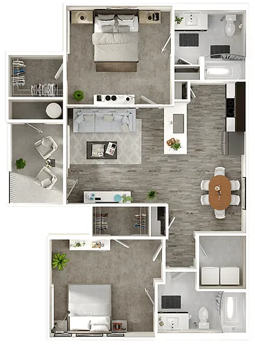 Floor plan 2X2C