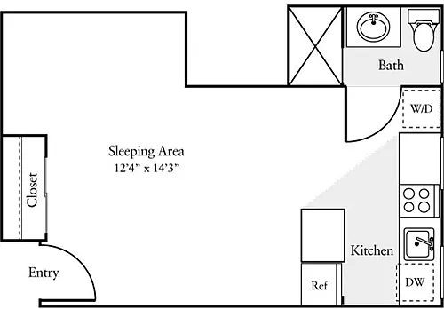 Floor plan Studio C