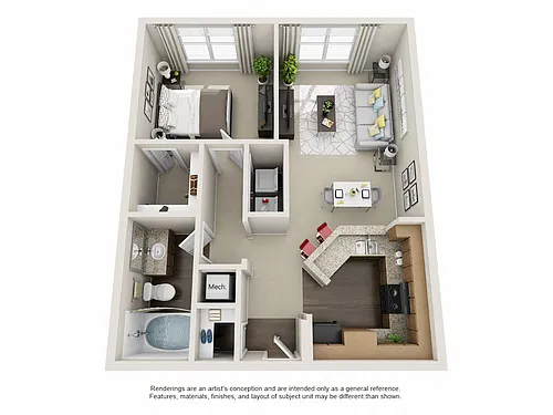 Floor plan Mitchell - A1A