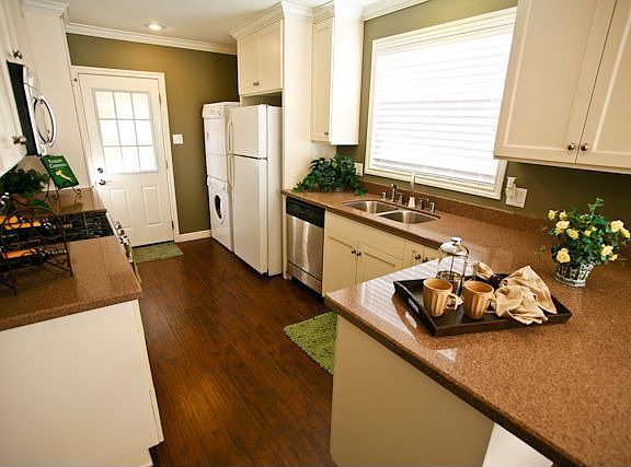 Gourmet kitchen with custom cabinets and granite countertops