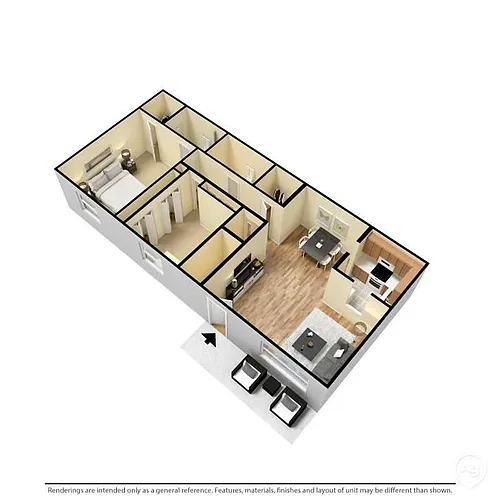 Floor plan The Cambridge