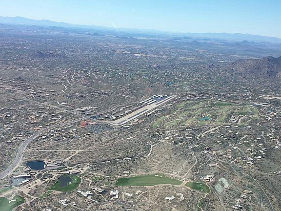 Approaching West from plane