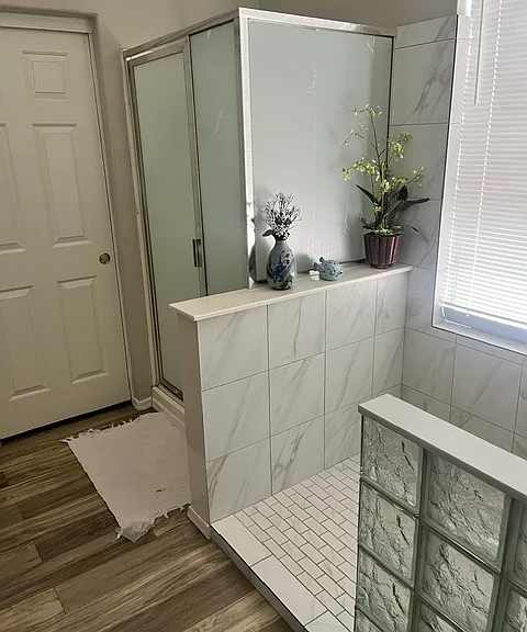 master bedroom shower and walk in closet