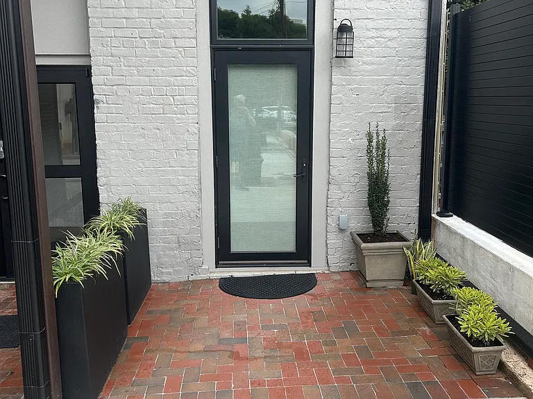 Apartment One private door area. There is also an inside door.