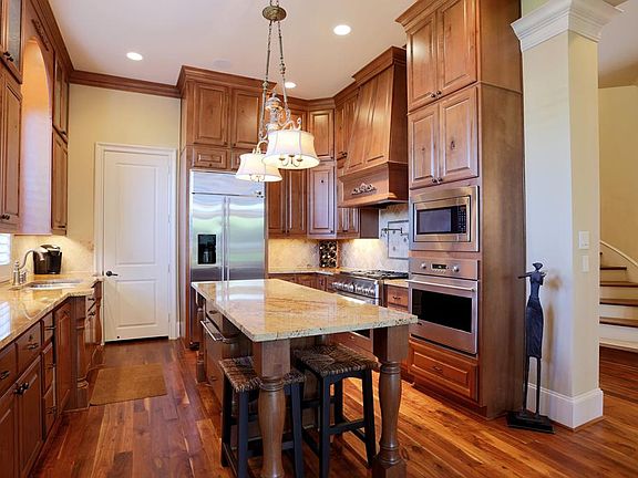 Enjoy your morning coffee at this breakfast bar.