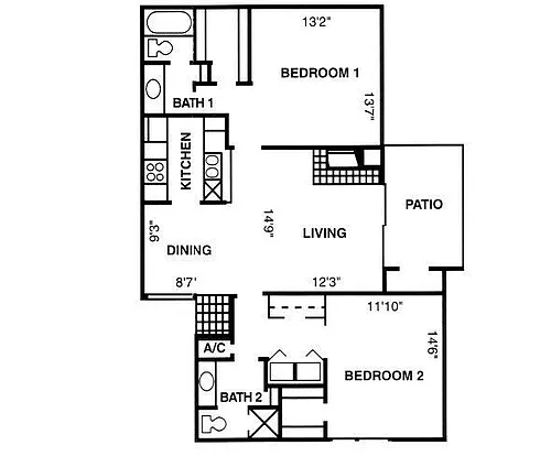 Floor plan B3