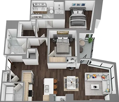 Floor Plan N - 3D Floor Plan N - 3D