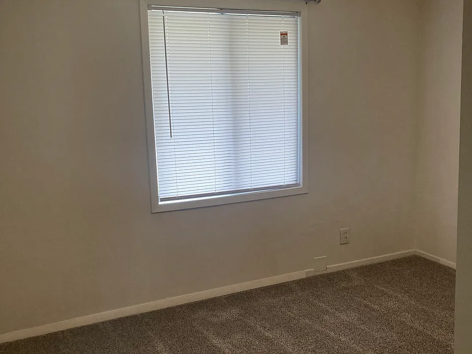 Apartments come with bedroom and living room blinds for privacy