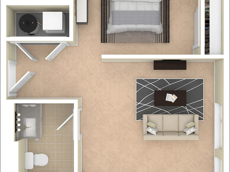 1 bed / 1 bath A2 557 sf 1 bed / 1 bath A2 557 sf