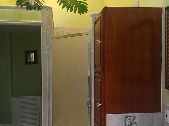 Master bathroom with large shower