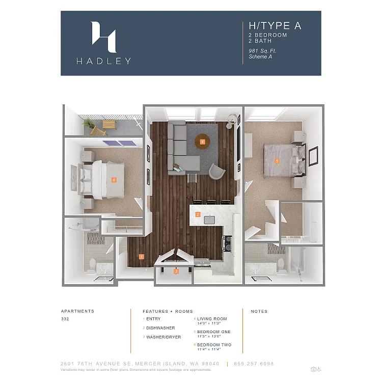 Floor plan H TYPE A
