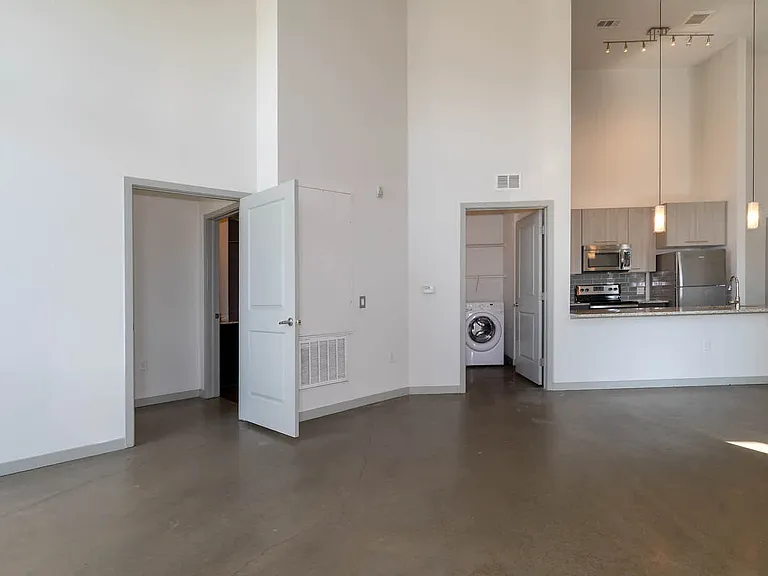 Living Area and Kitchen with Hard Surface Flooring