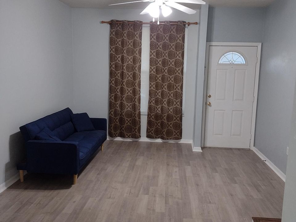 Entry way and living room.