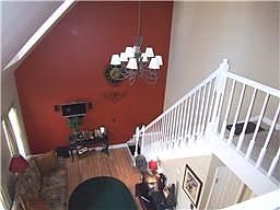 View of livingroom from upstairs