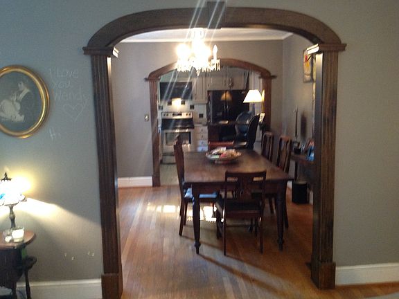 Dining room and kitchen