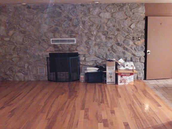 Living room fireplace