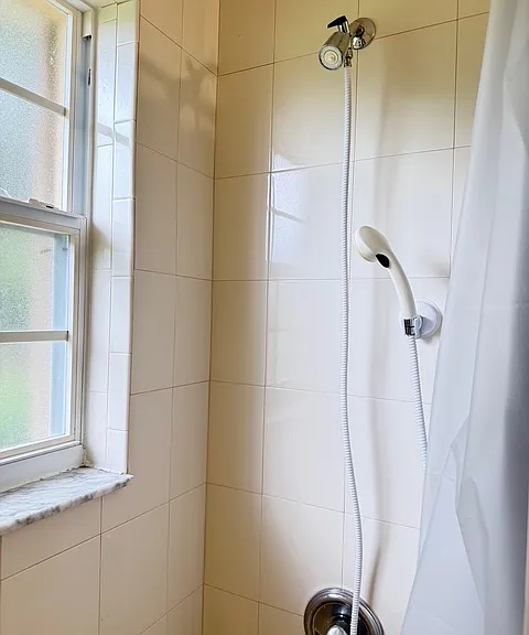 Bath tub shower set up