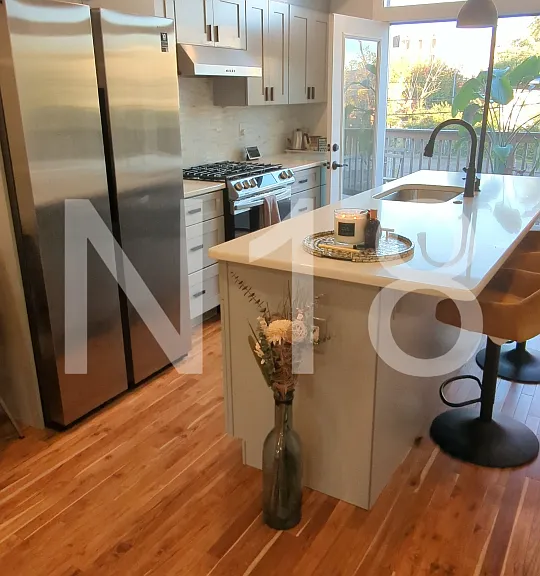Chef's Kitchen with stainless steel smart appliances