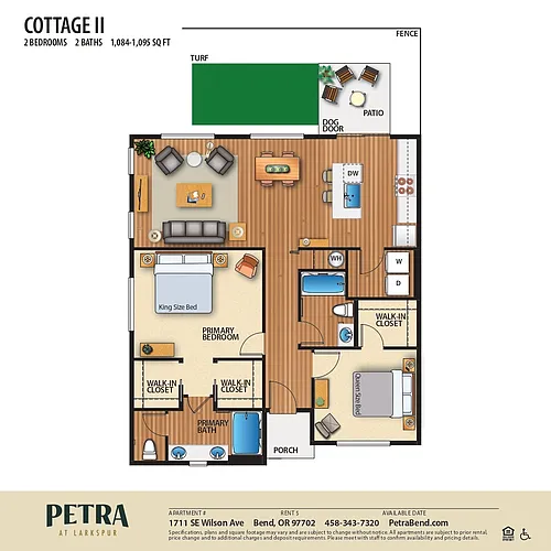 Floor plan Cottage II Duplex