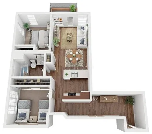 Floor plan 2X1 B6