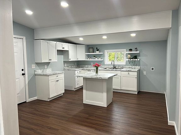 Open kitchen and living room