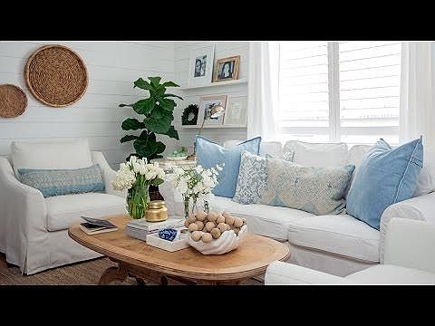 living room is white cottage theme.