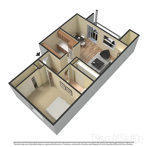 Floor plan 1 Bedroom