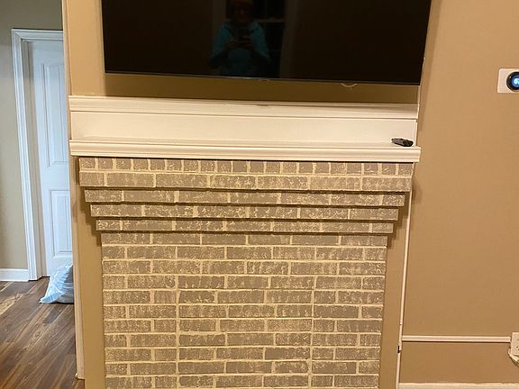 fire place in family room