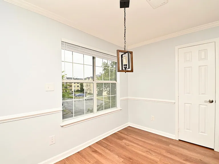 Bright dining area.
