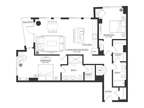 Floor plan B121