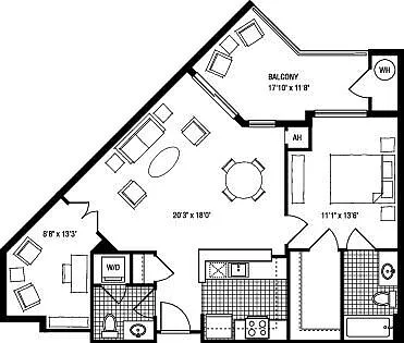 Floor plan 1BZ+D