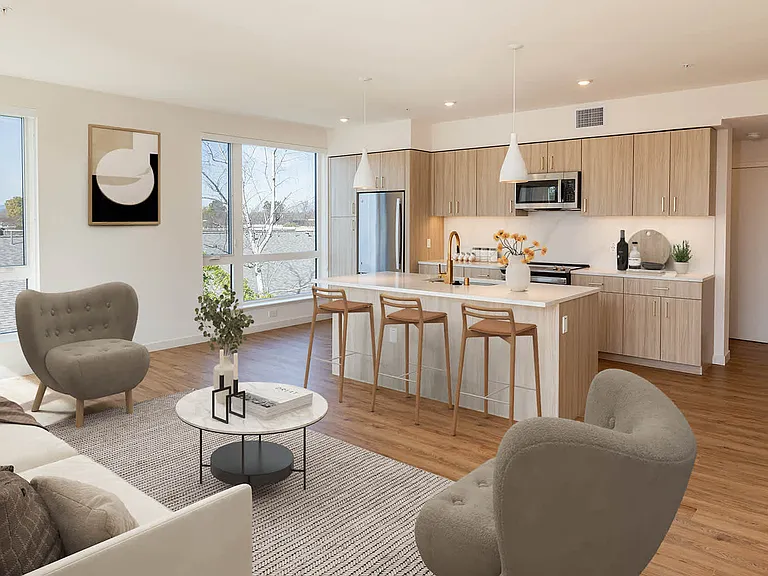 Living Room with Hard Surface Flooring