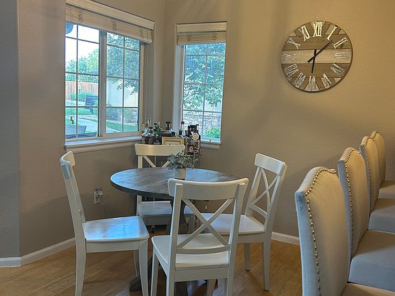 Dining area off of kitchen