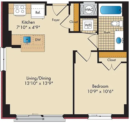 Floor plan 2A6