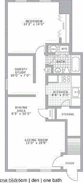 Villas Floorplan - 860 sq ft