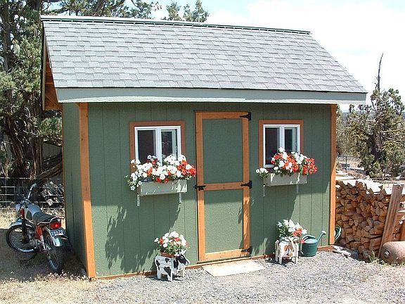 Storage shed for all your garden tools