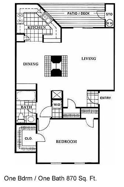 Floor plan One Bedroom