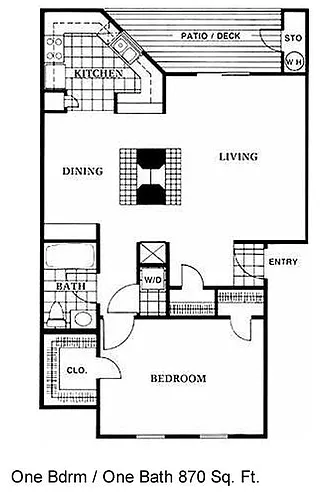 Floor plan One Bedroom