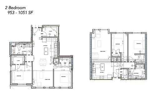Floor plan Two Bedroom